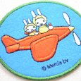 画像2: ワッペン ミッフィー(飛行機) ディックブルーナ (2)