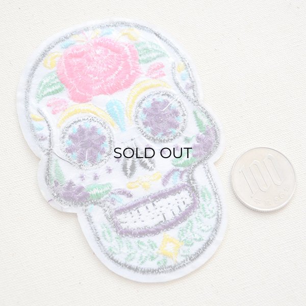 画像3: ワッペン メキシカンスカル/どくろ (3)