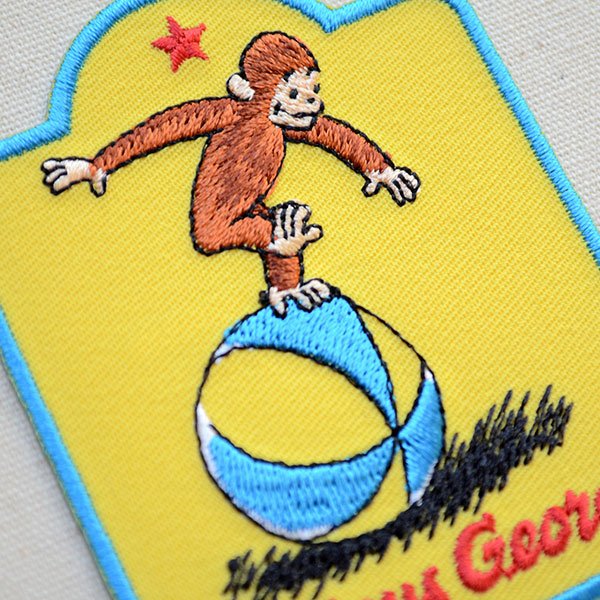 画像2: ワッペン おさるのジョージ ボール アイロン シール おしゃれ 大人 (2)