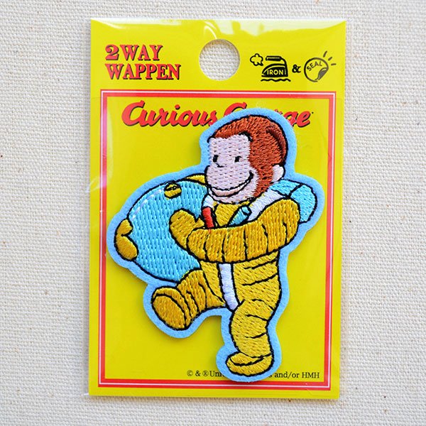 画像4: ワッペン おさるのジョージ アストロノーツ S アイロン シール おしゃれ 大人 (4)