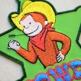 画像2: ワッペン おさるのジョージ カウボーイ アイロン シール おしゃれ 大人 (2)