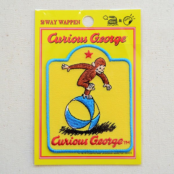 画像4: ワッペン おさるのジョージ ボール アイロン シール おしゃれ 大人 (4)