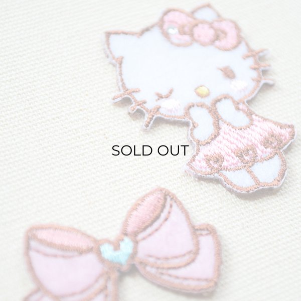 画像2: ワッペン キティ/リボン(2枚組) (2)