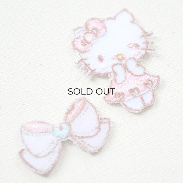 画像3: ワッペン キティ/リボン(2枚組) (3)