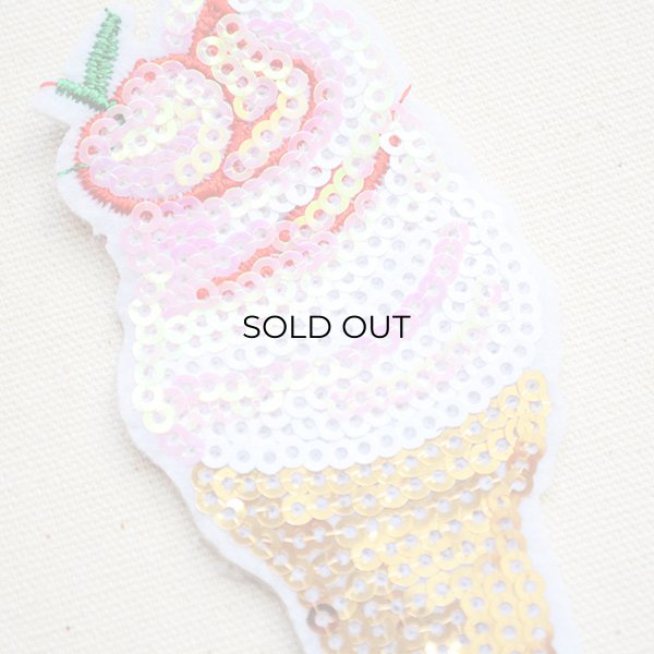 画像2: スパンコールワッペン アイスクリーム (2)