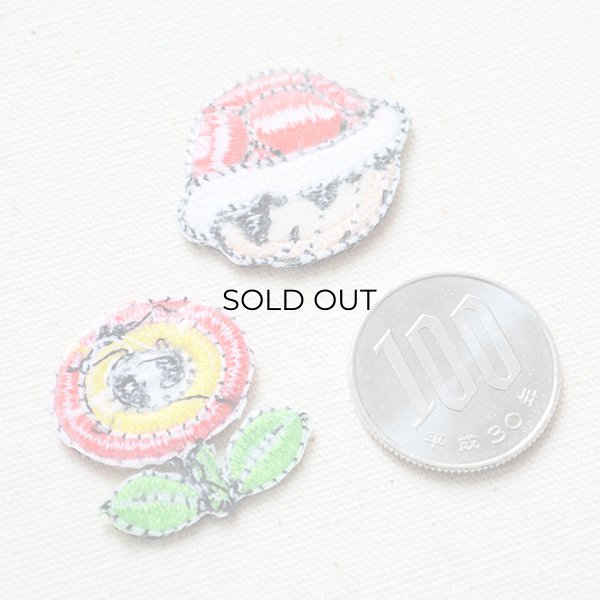 画像3: シールワッペン スーパーマリオ アカこうら/ファイアフラワー(2枚組) (3)