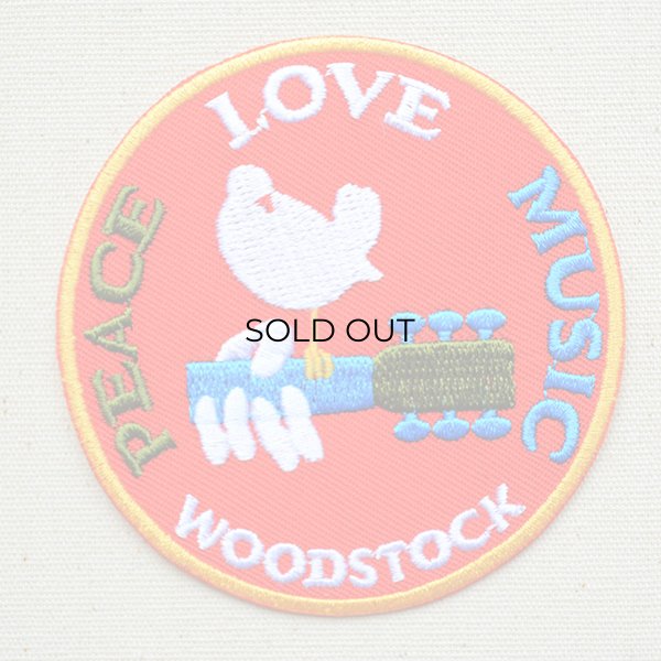 画像1: 音楽ワッペン WOODSTOCK (1)