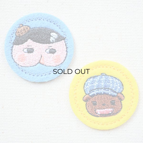 画像1: ワッペン おしりたんてい(2枚組) (1)