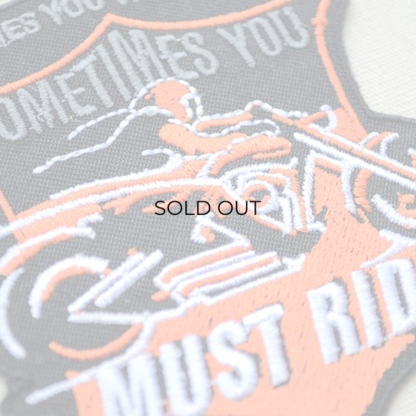 画像2: ワッペン バイク MUST RIDE (2)