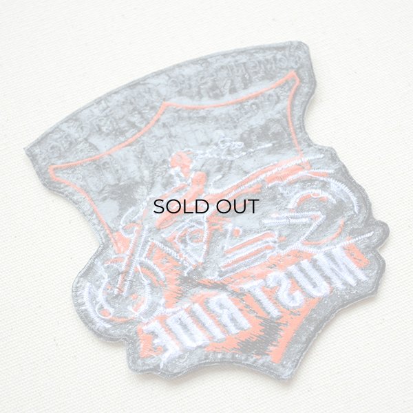 画像3: ワッペン バイク MUST RIDE (3)