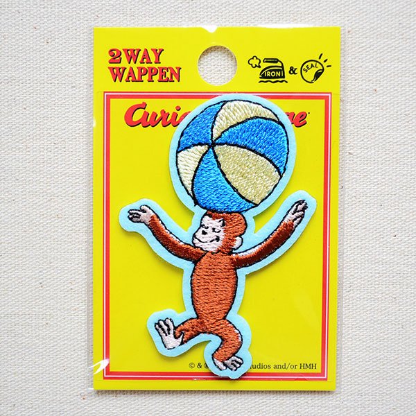 画像4: ワッペン おさるのジョージ ボール S アイロン シール おしゃれ 大人 U01Y2586 (4)