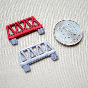 画像2: 鉄道/電車 トレインミニワッペン 鉄橋