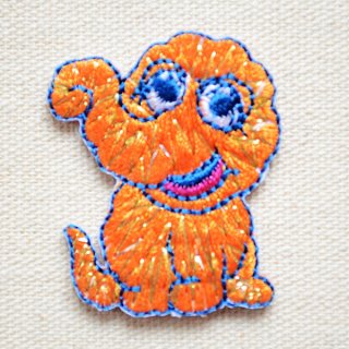 希少 ■セサミストリート キャディバック ブルー 刺繍 ワッペン　クッキー 希少 □セサミストリート キャディバック ブルー 刺繍 ワッペン