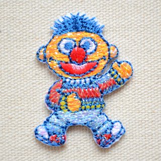 希少 ■セサミストリート キャディバック ブルー 刺繍 ワッペン　クッキー 希少 □セサミストリート キャディバック ブルー 刺繍 ワッペン