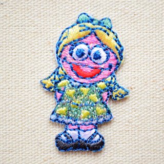 希少 ■セサミストリート キャディバック ブルー 刺繍 ワッペン　クッキー ゴルフ セサミストリート キャディバッグ （◇中古 SESAME