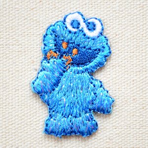 画像1: ワッペン セサミストリート クッキーモンスター/Cookie Monster