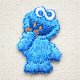 ワッペン セサミストリート クッキーモンスター/Cookie Monster