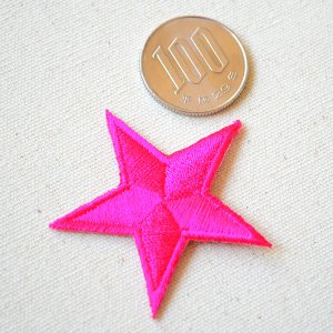 画像2: ワッペン 星/スター Star(ピンク)