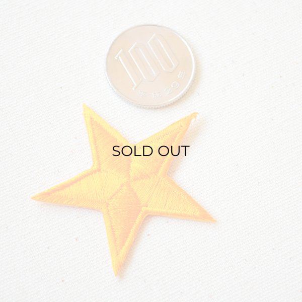 画像2: ワッペン 星/スター Star(オレンジ) (2)