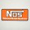 画像1: ステッカー/シール NOS(オレンジ) (1)