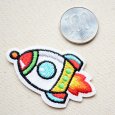 画像2: ワッペン リンリンエミリー (ロケット) ORG350-23133 (2)