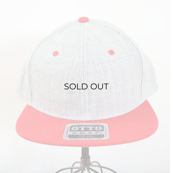 画像2: 帽子/キャップ オットー Otto フラットバイザー ヘザーウールブレンド(レッド×ヘザーグレー) *メール便不可 (2)