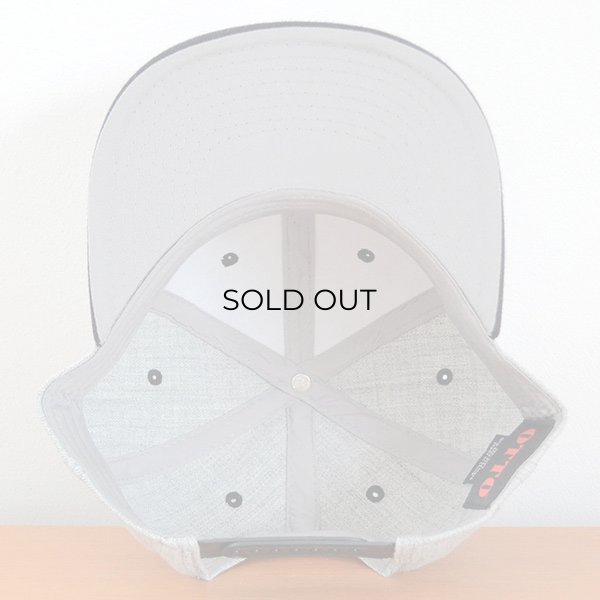 画像6: 帽子/キャップ オットー Otto フラットバイザー ヘザーウールブレンド(ブラック×ヘザーグレー) *メール便不可 (6)