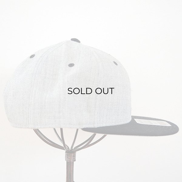 画像4: 帽子/キャップ オットー Otto フラットバイザー ヘザーウールブレンド(ブラック×ヘザーグレー) *メール便不可 (4)