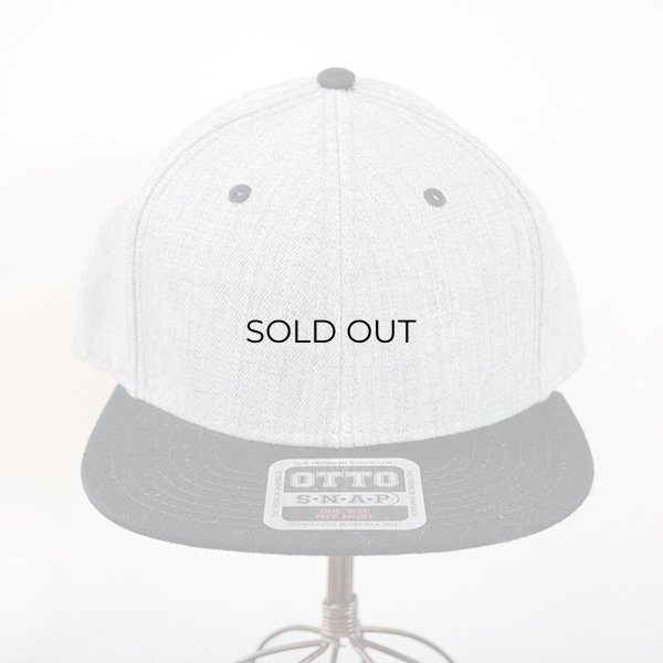 画像2: 帽子/キャップ オットー Otto フラットバイザー ヘザーウールブレンド(ブラック×ヘザーグレー) *メール便不可 (2)