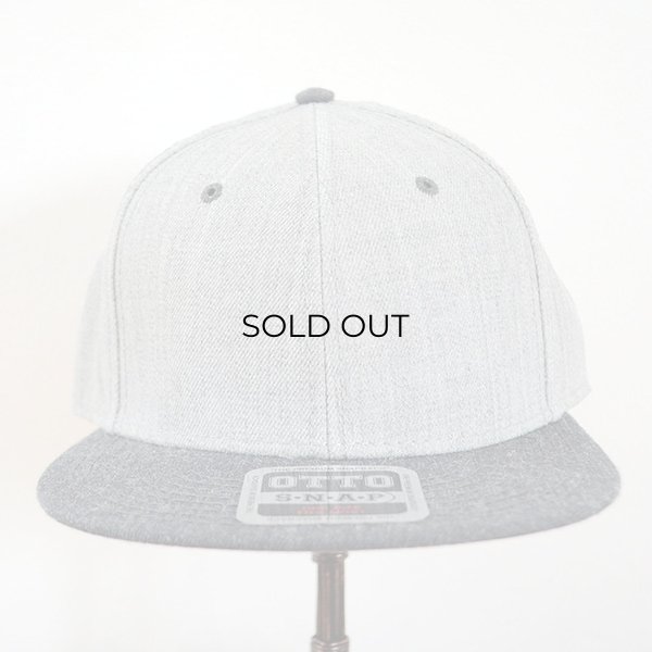 画像2: 帽子/キャップ オットー Otto フラットバイザー ヘザーウールブレンド(ヘザーブラックー×ヘザーグレー) *メール便不可 (2)