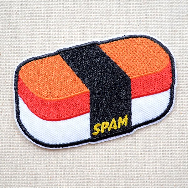 画像1: ワッペン スパム/SPAM すし (1)