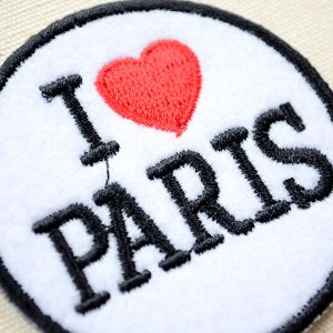 画像2: ワッペン I LOVE PARIS アイラブパリ