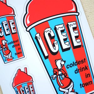 画像2: ステッカー/シール ICEE CUP(レッド)