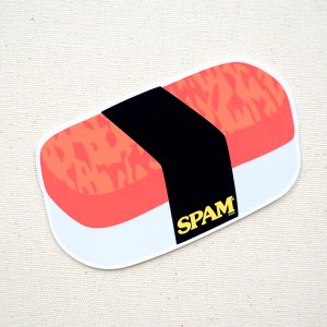 画像1: ステッカー/シール スパム SPAM スシ