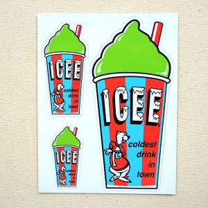 画像1: ステッカー/シール ICEE CUP(グリーン)