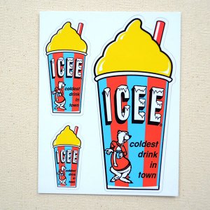 画像1: ステッカー/シール ICEE CUP(イエロー)