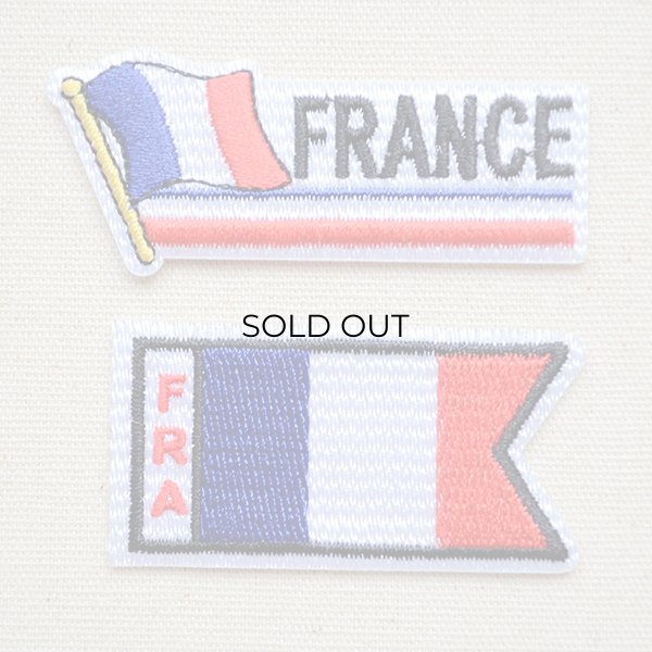 画像1: ワッペン フランス国旗 フラッグ (1)