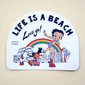 画像1: ステッカー/シール ベティブープ Betty Boop(LIFE IS A BEACH)