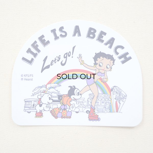 画像1: ステッカー/シール ベティブープ Betty Boop(LIFE IS A BEACH) (1)