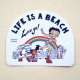 ステッカー/シール ベティブープ Betty Boop(LIFE IS A BEACH)