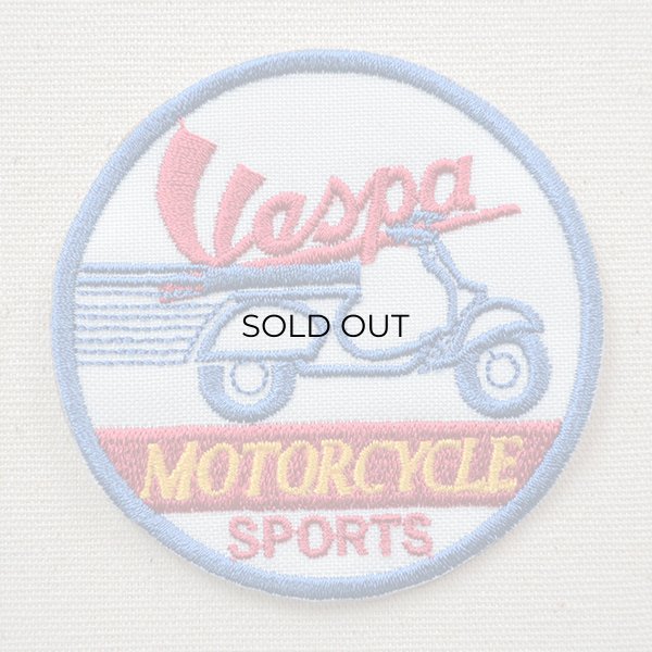 画像1: ロゴワッペン ベスパ Vespa(ラウンド) A (1)