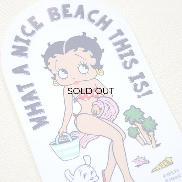 画像2: ステッカー/シール ベティブープ Betty Boop(WHAT A NICE BEACH THIS IS) (2)
