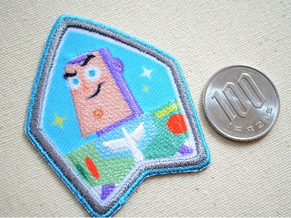 画像2: シールワッペン トイストーリー4(バズ) (2)