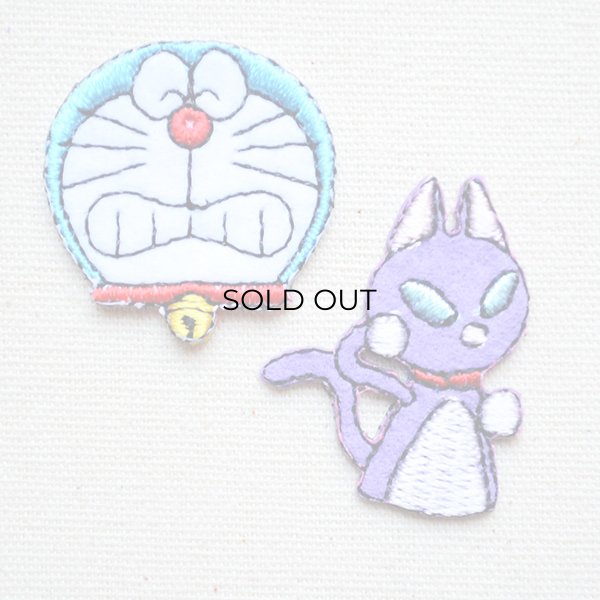 画像1: シールワッペン ドラえもん&カムカムキャット (1)