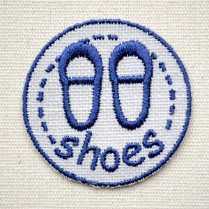 画像1: ワッペン 一目瞭然(shoes)