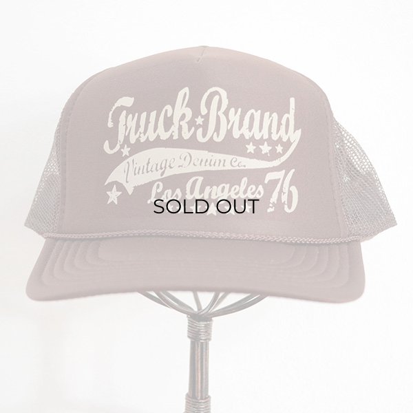 画像2: 帽子/メッシュキャップ トラックブランド Vintage Denim(ブラウン) メール便不可 (2)