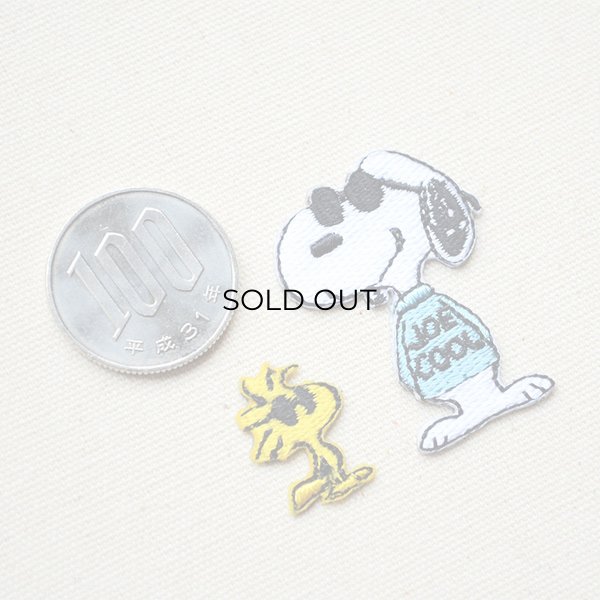 画像2: シールワッペン スヌーピー(ジョークール&ウッドストック) (2)