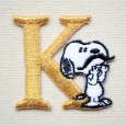 画像1: シールワッペン スヌーピー アルファベット(K) (1)