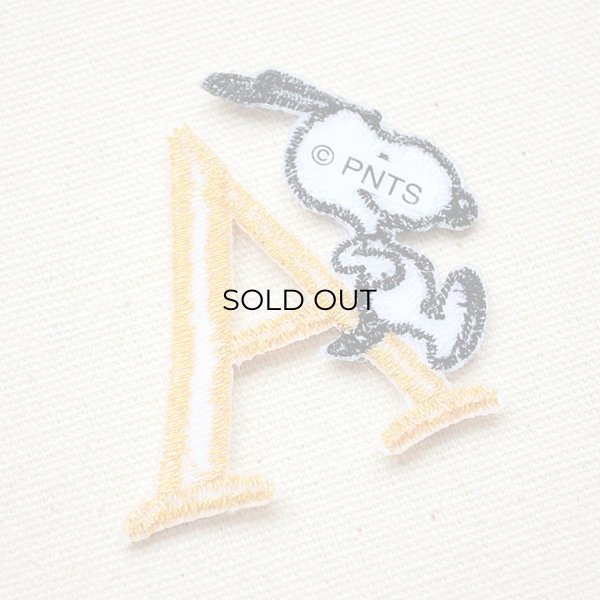 画像3: シールワッペン スヌーピー アルファベット(A) (3)