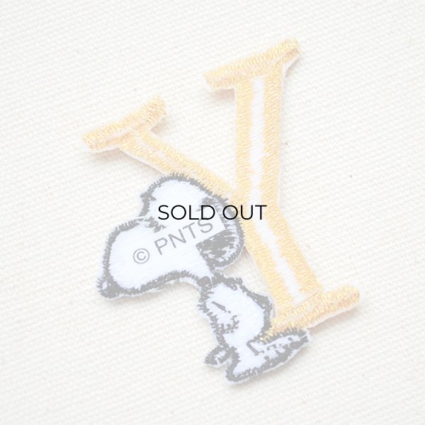 画像3: シールワッペン スヌーピー アルファベット(Y) (3)